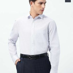 Marks & Spencer Men Pack of 2 Grid Tattersall Checked Spread Collar Formal Shirts-picture-41