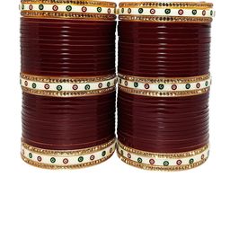 fitonrist Set Of 2 Stone Studded Bangles-image-110