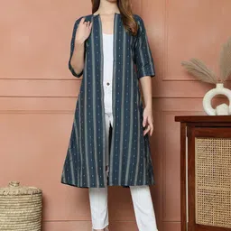 CORSICA Women Printed Longline Ethnic Shrug-40