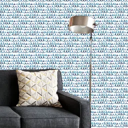 ArtzFolio Printed UV-Resistant Anti-Bacterial Abstract Marine Scrawl Peel & Stick Wallpaper-image-85