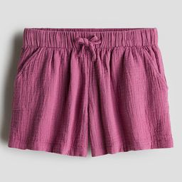 H&M Cotton Muslin Shorts-image-49