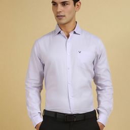Allen Solly Men Slim Fit Spread Collar Solid Cotton Formal Shirt-image-61