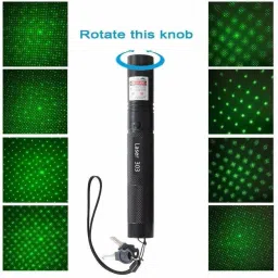 Stufftuff JD303 532nm Green Starry Adjustable Green Laser Pointer with Safety Key (532 nm, Green) image 5