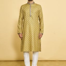 Arihant Rai Sinha Men Printed Regular Kurta with Churidar-image-77