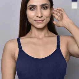 Inner Sense Women Pack of 3 Organic Cotton Antimicrobial Full Coverage Bra-image-16
