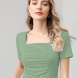 AVANOVA Square Neck Fitted Top-image-17