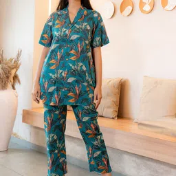 GULABOSITABO Printed Cotton Shirt & Trousers Co-Ord-picture-48