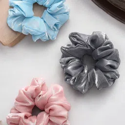 OOMPH Women Set of 3 Embellished Ponytail Holders-27