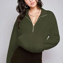 Kotty Women Turtle Neck Pullover Sweatshirt-image-19