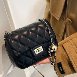 CORSICA Textured PU Quilted Bucket Sling Bag-14
