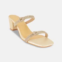 DressBerry PU Party Block Sandals-12