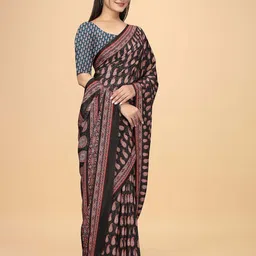 K 5 Fashion Paisley Pure Crepe Saree-image-85
