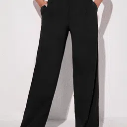 Mast & Harbour Women High-Rise Pleated Trousers-picture-6
