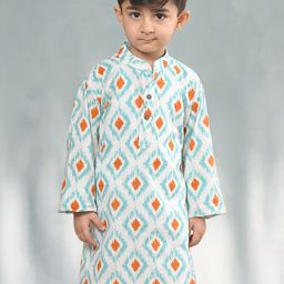 Sangria Boys Cotton Ethnic Motifs Kurta-picture-20