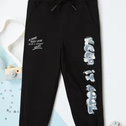 max Boys Typography Printed Pure Cotton Mid-Rise Joggers-image-71