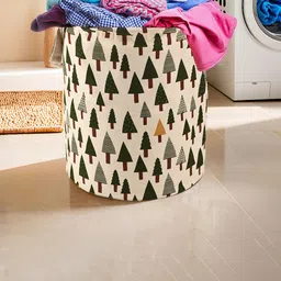 Kuber Industries Green & Maroon 2 Pieces Printed Cotton Laundry Bag 60 l-87