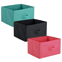 Kuber Industries Pink & Green 3 Pieces Drawer Organisers-44