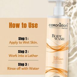 COROnation Herbal Set of 2 Ubtan Refresh & Rejuvenate Body Wash with Turmeric - 250ml each image 2