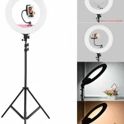 SUNWARE 10" inch LED Ring light with 7 Feet Tripod Stand for Reels YouTube Flash-18
