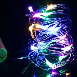 SPARK WORLD White 2 Pieces Rice-Shaped String Lights image 4