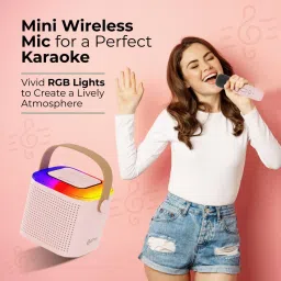 Clairbell Bluetooth Speaker Support SD Card/Aux/USB With Karaoke Mic and RGB Lights I64 10 W Bluetooth Laptop/Desktop Speaker image 4