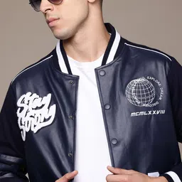 The Roadster Lifestyle Co. Bomber Jacket with Applique-Detail-picture-42