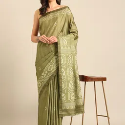 SANGAM PRINTS Geometric Printed Saree-image-16