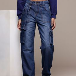 The Roadster Life Co. Women Relaxed Straight Fit High-Rise Light Fade Jeans-picture-0