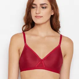 Bodycare Women Pack of 3 Maroon Solid T-shirt Bra 5551MH-39
