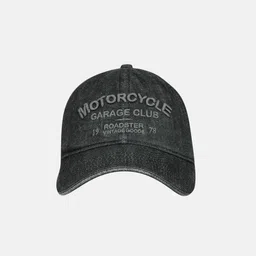 Roadster Unisex Charcoal Grey Embroidered Baseball Cap-picture-8