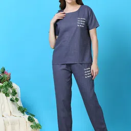 9shines Label Typography Printed Night Suit-image-61