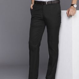 Raymond Men Flat Front Slim Fit Formal Trousers-image-68