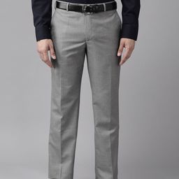 Park Avenue Men Solid Smart Fit Low-Rise Formal Trousers-picture-5