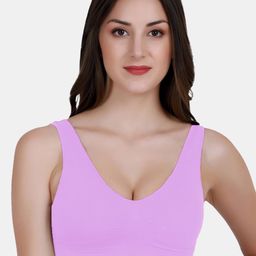 Amour Secret Purple Lightly Padded Sports Bra-17