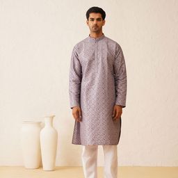 SOJANYA LUXE Embroidered Straight Kurta with Pyjamas-picture-12