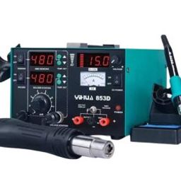 YIHUA 853D 1A3in1 Soldering Iron Hot Air DC Power Supply 15V,1A-47