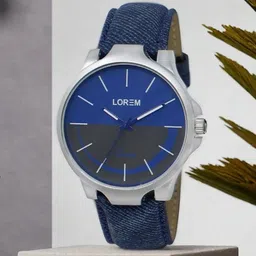 LOREM Men Embellished Dial & Straps Analogue Watch LR24-A-17