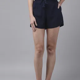 Van Heusen Women Smocked Waistband Soft Handfeel Lounge Shorts-image-59