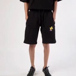 A Skating Monk by Woodland Black Regular Fit Solid Shorts-picture-36