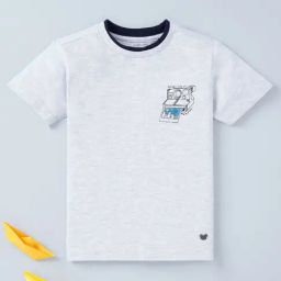 Ed-a-Mamma Kids Grey Textured T-Shirt-picture-35