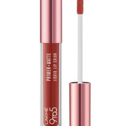 Lakme 9to5 Primer + Matte Liquid Lip Color MB4 Brick Nude - 4.2 ml-0