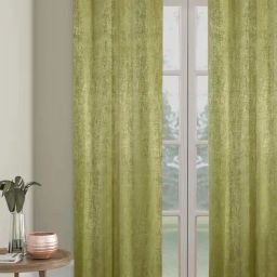 Hosta Homes Olive Polyester Long Door Curtains-19