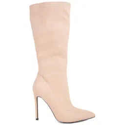 London Rag Women's Beige Stiletto Booties-image-56
