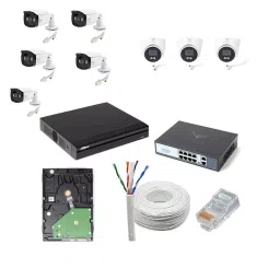 J K VISION 4MP 5 Pcs Bullet 3 Pcs Dome CCTV IP Camera Kit with 8 Channel NVR, 8 Port POE, 2TB Hard Disk, Cat6 Cable 100 m & 16 RJ45 Connector-20