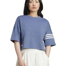 Adidas Originals Blue Loose Fit Sports T-Shirt-picture-29