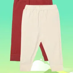 MINIKLUB Unisex Red & White Solid Pants (Pack Of 2)-image-26