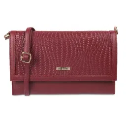 Metro Maroon Textured Free Size Clutch-image-49