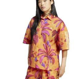 Adidas Orange Loose Fit Printed Shirt-picture-26