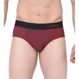 UnderJeans by Spykar Multicolor Check Briefs-picture-17