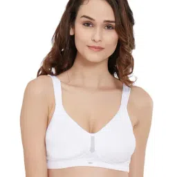 Soie White Non Wired Padded Minimizer Bra-17